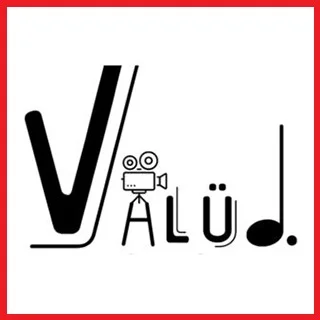 a logo with a camera and note
